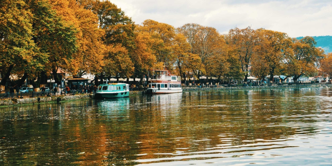 Ioannina's lakes during the fall